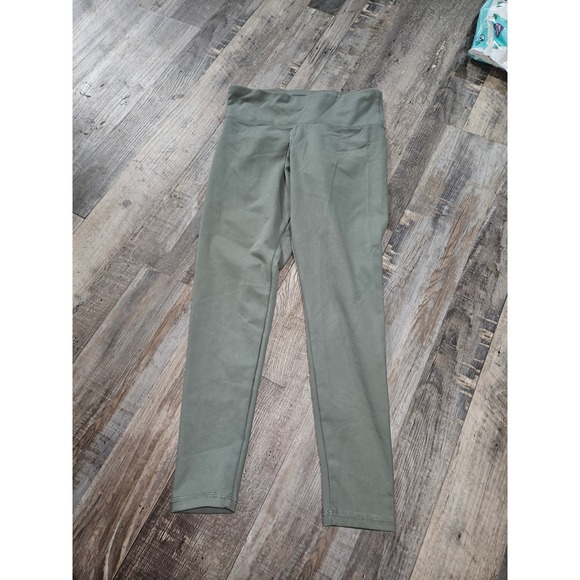 Sage Green Leggings High Waist Yoga Pants Athletic Activewear - Picture 1 of 1
